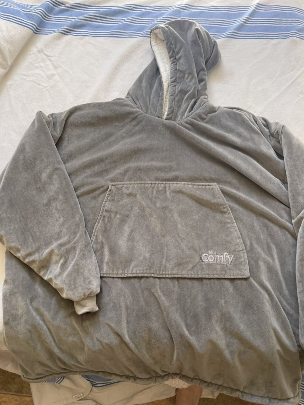 The Comfy Original Grey Oversized Wearable Blanket Hoodie